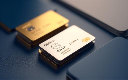 골드와 플래티넘 멤버십 카드가 세련되게 놓여있는 모습