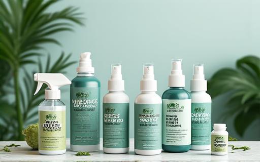 친환경 인증 마크가 있는 자동차 클리너 제품